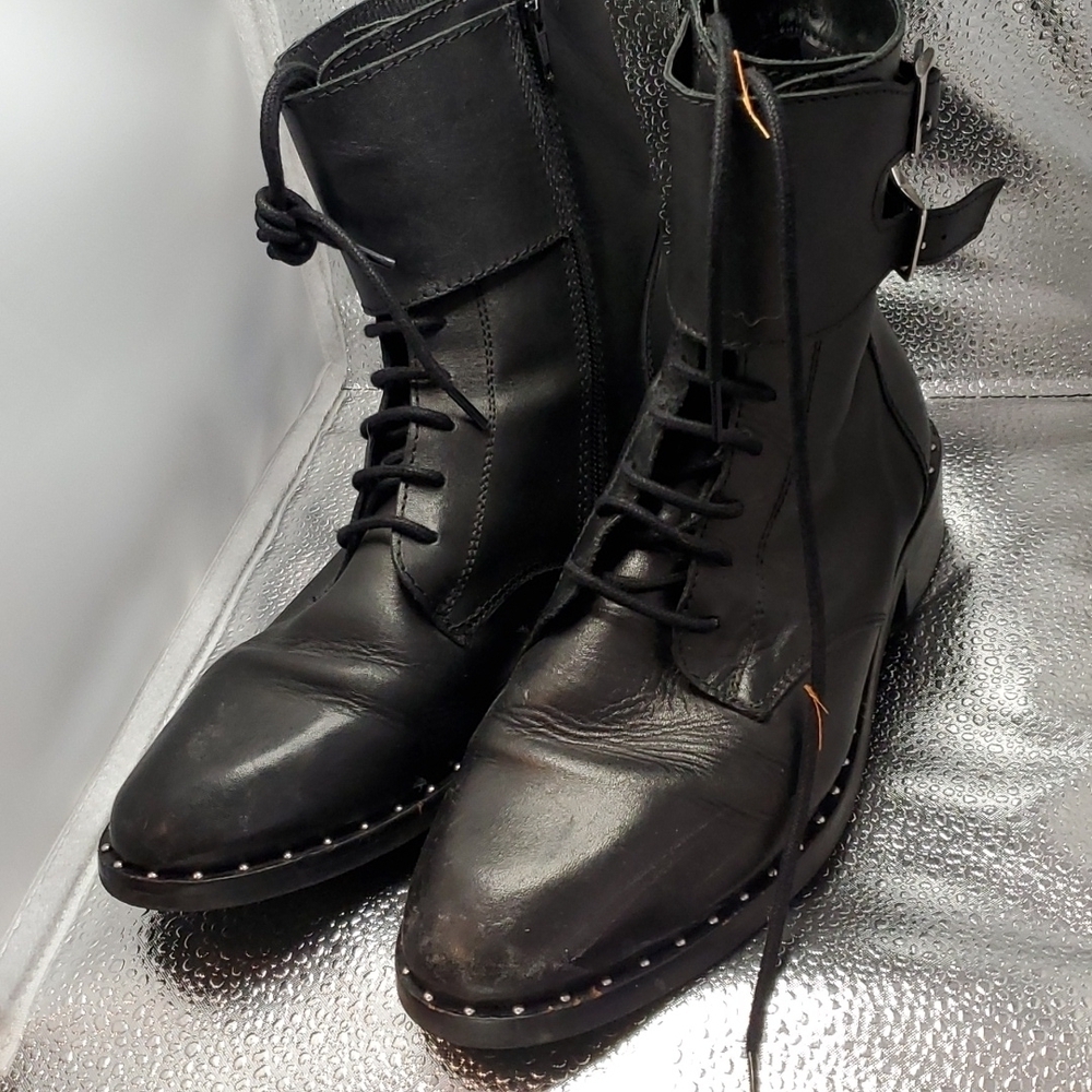 Catherine Malandrino Leather Ankle Boots SZ 8